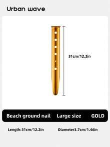 URBANWAVE 1/8/12pcs 7075 Aluminum Tent Stakes, Heavy Duty Lightweight Backpacking Stakes For Camping & Hiking, High-Strength Metal Tent Pegs For Tarp, Canopy & Grass, Rust-Proof Replacement Ground Pegs - A - View 20