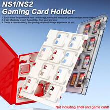 iplay Game Cartridgeinner Storage Tray Compatible With N-Switch/Switch 2 Game Card, 9-Game Card Expansion Slots*2-White (Excluding Shell And Game Card) - View 3