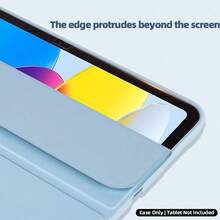 2026新款11寸保护套，三折平板电脑保护套带支架，轻巧智能睡眠/唤醒翻盖保护套，兼容iPad Air 11 (M4)、第9代/10.2英寸/第10代、Matepad 11.5S/11.5、荣耀平板X8b、Idea Tab 11 2025、Tab M11。 - 白冰色 - 查看 5