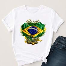 Suffix Camiseta Brasil Masculina e Feminina Copa do Mundo 2026 - Branco-EST 04 - Visão 3