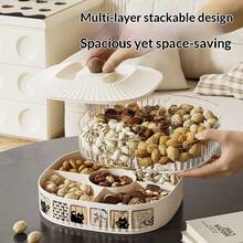 High-Quality Fruit Bowl, Candy Box, Living Room Tea Table Fruit Plate, Nuts & Seeds Tray, Luxurious Elegant Holiday Snack Serving Platter, Suitable For Home Use, Gatherings And Parties - View 4
