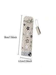 Transparent Glitter PVC Life 4-Frame Card Holder, Commemorative Ticket Organizer, 4-Photo Display Hanging Accessory, Bag Charm - Multicolor - View 7
