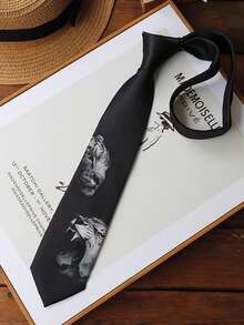 Creative Whale & Sunset Pattern Tie | Unique Fashion Accessory For Suit,Accessories,Festival - Multicolor - View 5
