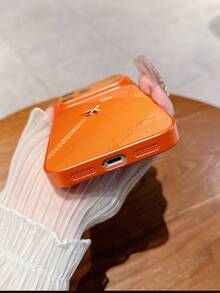 1 chiếc ốp lưng điện thoại cao cấp màu cam chủ đề du lịch tối giản với họa tiết máy bay trắng và đám mây hình trái tim, kính cường lực trong suốt, bảo vệ toàn màn hình, dành cho iPhone 17/17Pro/17ProMax/17Air/16/16Pro/16ProMax/16Plus/15/15Plus/15Pro/15ProMax/14/14Plus/14Pro/14ProMax/13/13Pro/13ProMax/12/12Pro/12ProMax/11/11ProMax, chống rơi vỡ, lớp phủ kim loại cao cấp bảo vệ toàn diện. - Nhiều màu - Xem 8