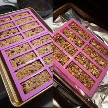 1pc 8-Cavity Silicone Oatmeal Energy Bar Mold, Rectangular Ice Cube Chocolate Mold, Suitable For Baking Protein Bars, Truffles, Brownies And Other Baking Tools - Purple - View 4