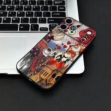 Phone Case: Persian Pomegranate Church Puzzle Hot-Selling Y New Fashion Black TPU Frosted Matte Phone Case, Providing 360-Degree All-Around Protection, Suitable For  Models: 17, 16, 11, 12, 13, 14, 15 Pro Max, XR, X/XS, 7, 8 Plus 17 Case Scover De  17 Pro Max - Màu sắc hỗn hợp - Xem 5