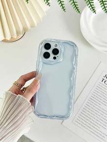 Funda de teléfono suave antideslizante de color sólido con borde de remolinos color crema compatible con  16/ 16 Pro/ 16 Plus/ 16 Pro Max,  15 Pro Max,  13,  14, P12, XS, nueva funda suave de TPU pintada con brillo y borde de remolinos color crema compatible con Galaxy S24, Galaxy S24+, Galaxy S24 Ultra, Galaxy S22, Galaxy A13 4G, Galaxy A52, A52s 5G, Galaxy A23, Galaxy A35, Galaxy A25, Galaxy A73, Redmi Note 11, 11 Lite, resistente al agua, a prueba de golpes y arañazos, teléfonos móviles, bolsas, accesorios para móviles, fundas para teléfonos, decoración de interiores, accesorios, fundas transparentes para teléfonos, verano, correas para teléfonos, fundas para teléfonos de - Estilo (1 pieza) - Ver 4