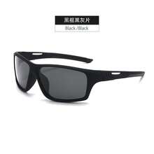 Polarized Sports Cycling Driving Hiking Outdoor Activities Lightweight Comfortable Fit Unisex Fashion Eyewear Men And Women ZLJG - 黑框黑灰片 - 查看 12