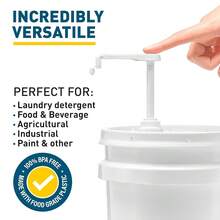Heavy-Duty 5-Gallon Bucket Pump Dispenser – Compatible With Oil, Laundry Soap, Detergent, Fabric Softener, Degreasers, And More. Includes A Leak-Proof Cap, MaFKing It Ideal For Commercial And Household - 1 - View 4