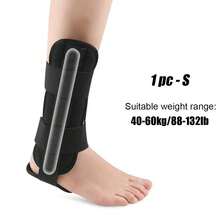 1pc Adjustable Ankle Brace, Foot Support, Ankle Stabilizer, Unisex, Suitable For Most People - Black - View 12