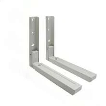 2 cái (1 cặp) Giá đỡ kệ lò vi sóng có thể gập lại - Giá đỡ gắn tường có thể điều chỉnh cho nhà bếp Màu đen trắng - Có thể gập lại - Xem 11