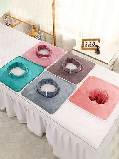 Asciugamani per massaggi, da usare con lettini da massaggio, coprilettini da massaggio morbidi e confortevoli con fori per il viso - protezione igienica per lettini da spa, facili da adattare, senza profumo