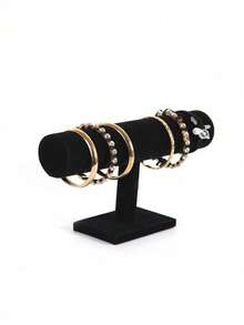 1 cái giá đỡ trưng bày vòng tay/đồng hồ/trang sức một lớp/hai lớp/ba lớp - màu đen - Xem 3