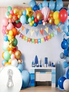 10 piezas Pinzas de plástico transparente de 3.5 pulgadas de uso pesado | Pinzas multiusos para arcos de globos para fijación de telones de fondo, pinzas de artesanía resistentes para decoración de fiestas de cumpleaños, proyectos de carpintería y estudios de fotografía, kit de herramientas esencial para entusiastas - acortar - Ver 6
