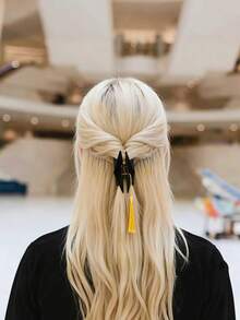Pinza para el cabello en forma de birrete de graduación en miniatura negro, accesorios para el cabello de niñas, accesorios para fotos de graduación, temporada de graduación, regalo de graduación, regalo único - Pinza para el cabello con forma de birrete de graduación - Ver 7