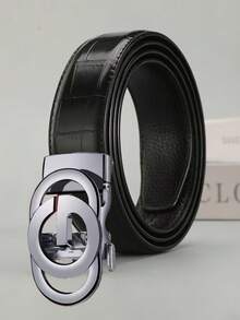 男士自动扣休闲皮带，百搭，商务，韩版，时尚 - 彩色 - 查看 3