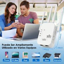 1pieza/2 piezas/4 piezas 1200mbps Repetidor Amplificador de Señal WiFi, Enrutador Extensor Repetidor WiFi Inalámbrico para Cobertura de Red de Larga Distancia - Tipo de Enchufe A USA (110-127V) - Ver 7