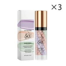 JAYSUING 3-In-1 Multifunctional Face Primer With SPF 50 PA+++, Tinted Moisturizer And Sunscreen Isolation Cream, One-Step Color Corrector For Blurring Imperfections, Oil Control And Moisturizing Formula, Lightweight And Breathable Texture Naturally Conceals While Enhancing Skin Radiance, Smooths And Evens Complexion, Suitable For All Skin Types And Outdoor Activities - 粉色 - 查看 12