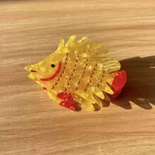 Neue Ozean-Serie Kissing Fish geformte Azetat Haarklammer, Haarklammer Haarspange Haraccessoires für Frauen - Verschiedenfarbig - Übersicht 19
