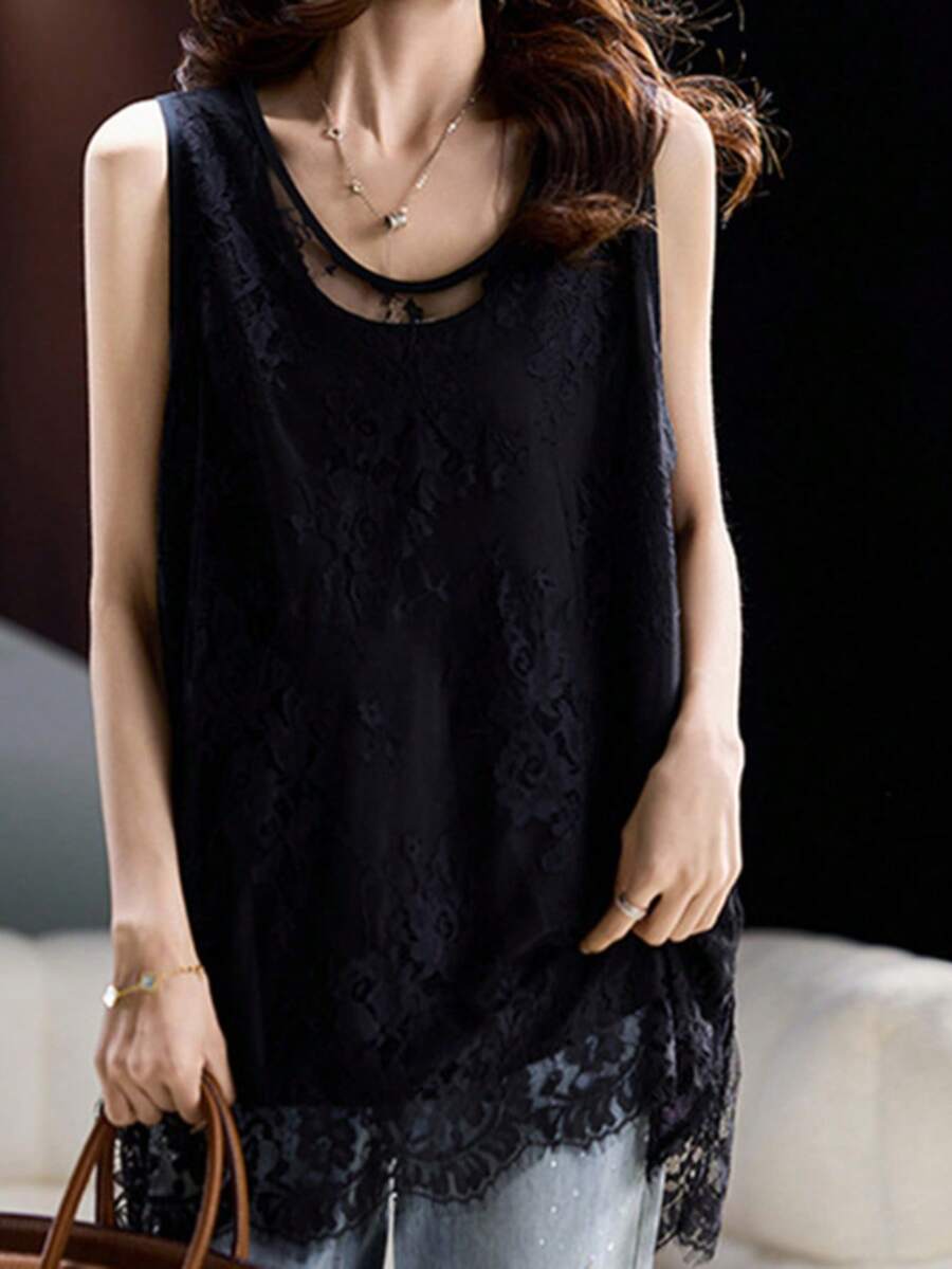 Women Tank Tops & Camis - Negro - Ver 1
