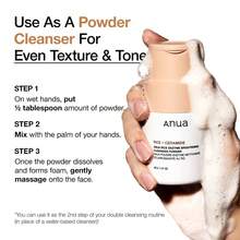 ANUA Rice Enzyme Brightening Cleansing Powder 40g – Gentle Exfoliating Face Cleanser, Radiant Skin, Brightening Face Wash, Glow Boosting K Beauty Cleanser, Bestseller Face Wash, Rice Enzyme Cleanser, Bestseller Korean Skincare, Perfect Birthday Gift, Summer Party Essential, Bikini & Swimwear, Must-Have K Beauty, Perfect For Sensitive Skin, Ideal Gift, Best Selling Face Wash, Bestseller Cleanser, Korean Skincare, Minimize Pores - Bột làm sáng da chiết xuất enzyme từ gạo - Xem 6