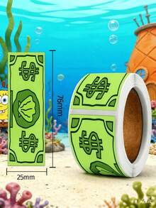 Cuộn 120 miếng dán hình SpongeBob SquarePants và Patrick Star - Mẫu ngẫu nhiên, hình hoạt hình trang trí tiền giấy Bikini Bottom và băng dính Washi với các nhân vật SpongeBob SquarePants, Patrick Star, Squidward, Sandy, Plankton, Mr. Krabs, màu sắc nhẹ nhàng, thích hợp cho đồ thủ công, gói quà, trang trí điện thoại và cốc, chủ đề sinh nhật và các dự án DIY, nhãn dán trang trí DIY hoạt hình dễ thương, áp dụng cho ốp điện thoại, máy tính xách tay, sổ tay, đàn guitar, cốc, văn phòng phẩm, nhãn dán chống thấm nước, hình ảnh chỉ mang tính tham khảo, sản phẩm thực tế có thể khác. - Hình chữ nhật - Xem 6