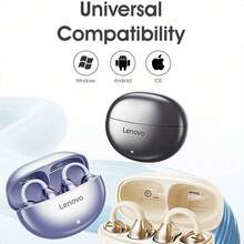 Lenovo TA410 Bluetooth 5.4 Ear Clip Earbuds 360° Panoramic Sound 24H Playtime IPX5 Waterproof ENC Noise Cancelling Open-Ear Wireless Headphones - View 7