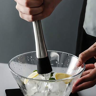 Bộ 1/2 dụng cụ ép trái cây, trộn cocktail, nghiền đá và vắt chanh bằng thép không gỉ, bền bỉ, thích hợp sử dụng tại quán bar, nhà hàng và gia đình. Dụng cụ pha chế không cần điện hoặc pin, phụ kiện quầy bar tại nhà để làm Mojito thơm ngon và các loại đồ uống trái cây khác.