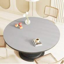 1pc Minimalist & Fashionable Round PU Leather Placemat, Suitable For Dining Table, Coffee Table, Desk, Manicure Desk, Coaster, Various Round Tabletops, Waterproof, Oil-Proof, Easy To Clean - Multicolor - View 42