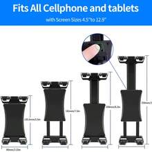 Giá đỡ cốc xoay 360° cho ô tô kiêm giá treo điện thoại/máy tính bảng, giá đỡ định vị đa năng, món quà tuyệt vời cho gia đình và bạn bè. - màu đen - Xem 7