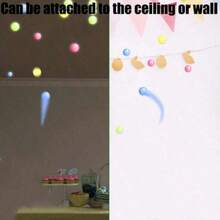 1/2/4/6个装发光天花板球、荧光球、粘性墙球、散装粘性荧光球 - 彩色 - 查看 5