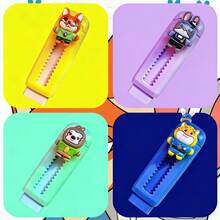 1pc Cartoon Nick And Judy Pattern Stretchy Eraser, Comfortable Grip, Refillable Core, Reusable, Won't Damage Paper, Cute Cartoon Design, Exquisite Gift, Essential For Study, School And Office - Multicolor - View 10