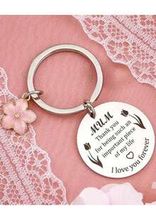 Quà tặng Ngày của Mẹ; Quà nhét vào tất Giáng sinh; Sinh nhật; Ngày Valentine; Lễ Tạ ơn; Ngày Quốc tế Phụ nữ; Lời cảm ơn; Lễ Phục sinh; Halloween; Móc khóa quà tặng đặc biệt nhất; Quà tặng cho mẹ; Mẹ; Khẩu hiệu Ngày của Mẹ; Phong cách thường ngày, thoải mái, dễ thương, đường phố, thanh lịch, hợp kim kẽm; Ngày của Mẹ - Bạc - Xem 7