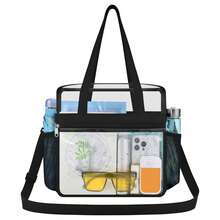 Ladies' Handbags, Beauty Bags, Briefcases, Daily Necessities Storage Bags, Tote Bags For Women, Shoulder Bag, Cartera, Large Tote Bag, Elegant Women's Handbag, Purses And Bags Women, Shoulder Bags For Women, Women Bags,Hand Bags,Cross Body Bag,Suitable For Outdoor Activities, Travel, Commuting, Work, Back To School, Concerts, Gyms, Local Warehouse Delivery 3-7 Days Clear Crossbody Bag, Transparent PVC & Nylon Stadium-Approved Tote With Adjustable Strap, See-Through Design For Daily Use, Gym & Sports Events – Keep Your Essentials Visible & Secure Convertible Clear Tote Bag, Dual-Use Handbag & Crossbody With Transparent PVC & Nylon Material, Perfect For Everyday Outings, Gym Workouts & Stadium Events – Lightweight & Durable Premium See-Through Crossbody Tote, Transparent PVC & Nylon Stadium-Compliant Bag With Multiple Pockets, Ideal For Daily Essentials, Gym Gear & Sports Events – Stylish & Functional For Women & Men - màu đen - Xem 11