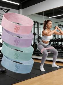 Dây kháng lực bằng vải, dây thun tập luyện, dây kháng lực, dây tập chân và mông, Pilates, phục hồi chức năng, nâng hông, dây co giãn tập thể dục. - Nhiều màu - Xem 12