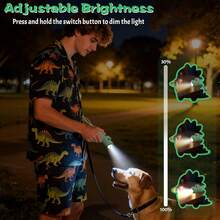 Linterna de Silicona con Forma de Dinosaurio, Luz Nocturna Recargable para Colgar, para Acampar, Paseos Nocturnos y Uso Doméstico, Linterna Portátil con Temática Animal - Ciervo estilo - Ver 7