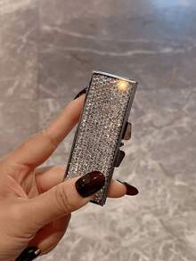 Luxury Fashion Diamond Inlaid Pill Box, Sparkling Vibrant Pill Storage Box, Vitamin Pill Small Compartment Portable, Compact And Exquisite, Suitable For Daily Commute, Travel, Holidays, Shopping, Gift For Family And Friends - Multicolor - View 11