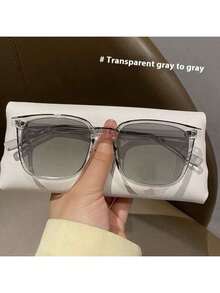 1 par de gafas de moda con marco grande y fotocromáticas, adecuadas para uso al aire libre, en el trabajo, para ir y venir, y para llevar sin maquillaje en verano - Multicolor - Ver 13