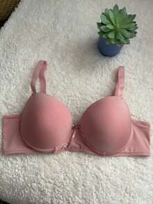 Kit 3 Plus Size Bras With Padded Reinforced Bra With Wide Straps Super Comfortable Lingerie Plain Colors St009 - 彩色 - 查看 9