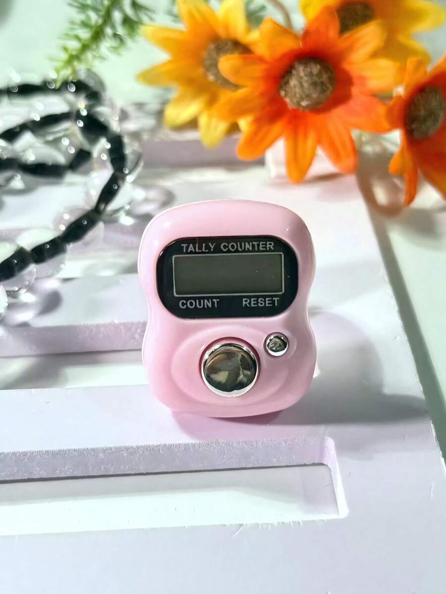 电子念珠戒指，手指电子念珠祈祷戒指计数器，数字显示便捷戒指计数器，减压手压计数器，适用于商务、祈祷计数、节日礼物 - 多色 - 查看 1