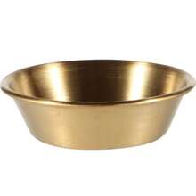 韩式不锈钢圆形金色 SUS304 蘸酱碟，厨房，圣诞礼物，学校用品 - 多色 - 查看 10