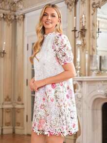 Elegant Lace A-Line Dress, Flattering For All Body Types,Valentine Day Dress,Red Dresses Classy Elegant Vacation Outfits Women Summer Dresses For Women Summer Dresses Festival Outfits For Women Pink Dress New In Dresses Vacation Dresses Beach Dresses ,Summer Dress,Spring Dresses For Women - 彩色 - 查看 6