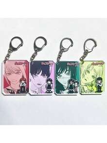 Llavero acrílico con personaje de anime, accesorio de llavero unisex - Multicolor - Ver 16