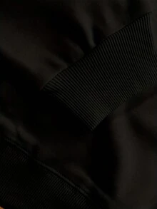 Sudadera Casual de Cuello Redondo con Estampado DADDY Saurus para Hombre - Estilo Vintage Casual de Otoño/Invierno, Unisex, Corte Relajado, Manga Larga - Negro - Ver 6