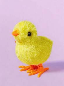 POKOJA LAND 1件2件3件4件随机颜色跳跳鸡可爱仿真发条上链毛绒玩具动感奔跑青少年创意毛绒公仔玩具家居装饰礼物 - 彩色 - 查看 3