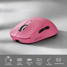 Chuột siêu nhẹ ATTACK SHARK X3 49g, cảm biến chơi game PixArt PAW3395, chuột chơi game không dây/có dây Bluetooth/2.4G, 6 mức DPI điều chỉnh lên đến 26000, thời lượng pin 200 giờ, chuột văn phòng. - Nhiều màu - Xem 17