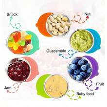 2/6pcs X 1.6oz Stainless Steel Salad Dressing Containers With Lids, Small Leak-Proof Reusable Portable Sauce Cups For Lunch Boxes, Picnic, Travel Meal Prep And Kitchen Storage - Multicolor - View 9