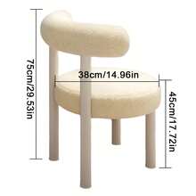 Soft Makeup Vanity Chair W/ Backrest Cozy Makeup Stool For Bedroom Home Decor A - 白色 - 查看 2