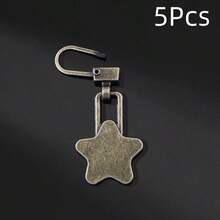2/5/10Pcs Star-Shaped Zipper Pulls, Detachable Quick Repair, Universal Metal Zipper Head Pendant Replacement Accessories With Small Hole, Tool-Free, Suitable For Bags, Clothes, Jackets, Shoes, Boots, Zipper Pulls - Multicolor - View 13