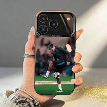 Funda para Teléfono L-Left-Foot-L-Lamine Y-Yamal para iPhone 17 16 15 14 13 12 11 Pro Max, Gris Negro Mate, Metálica Láser Aurora - Gris - Ver 3